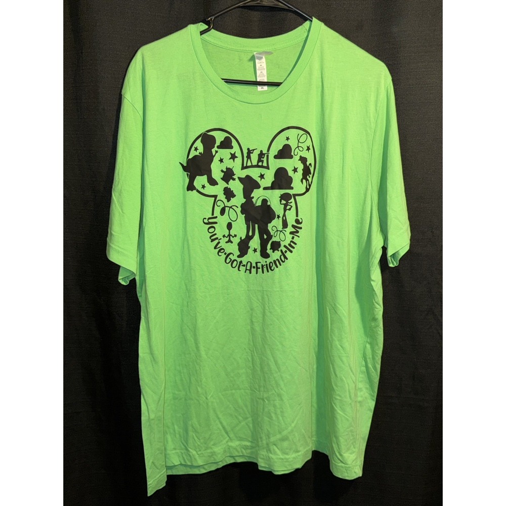 Bella Canvas 2XL Green You've Got A Friend In Me Character Graphic T Shirt